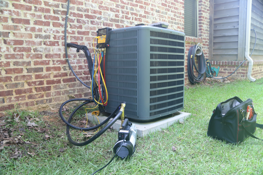 maintenance on outdoor ac compressor in CA